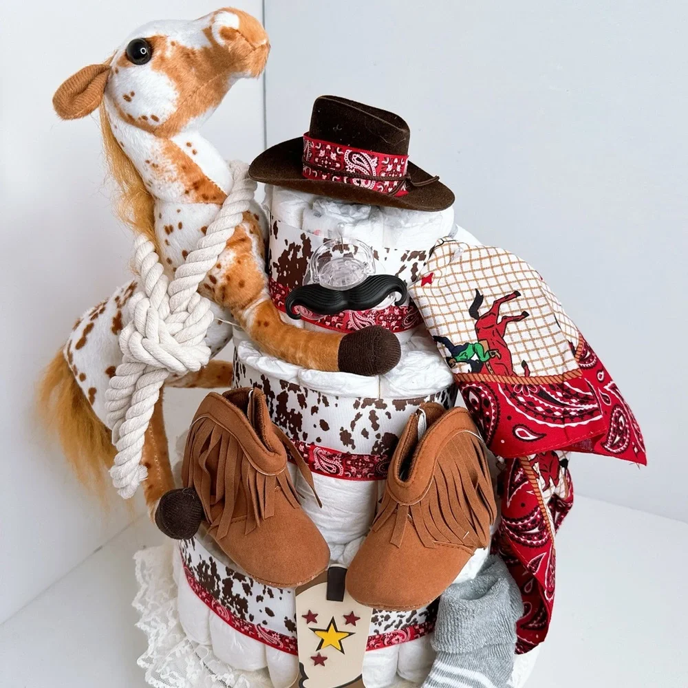 Wild West Cowboy Diaper Cake